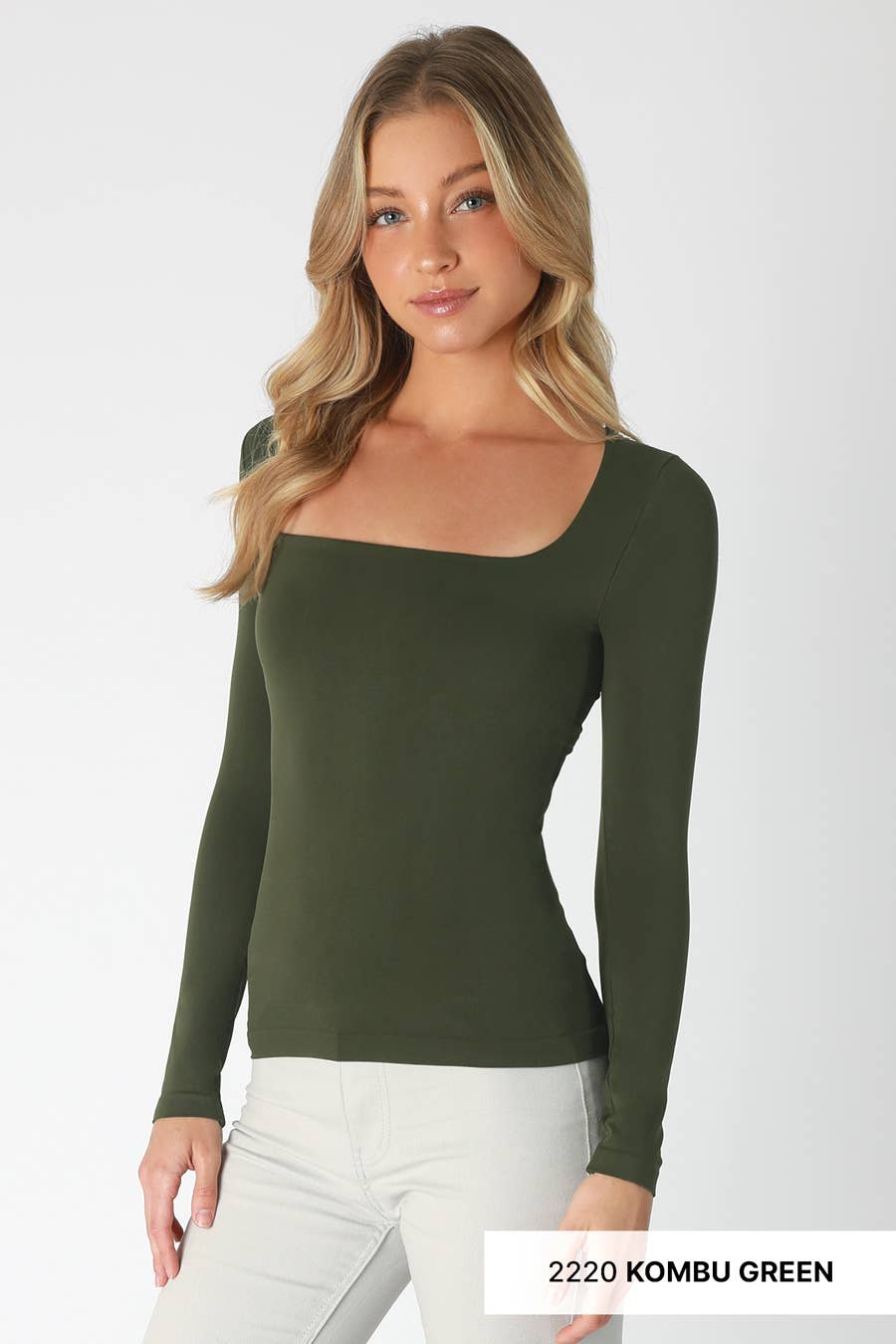 French roast square neck top