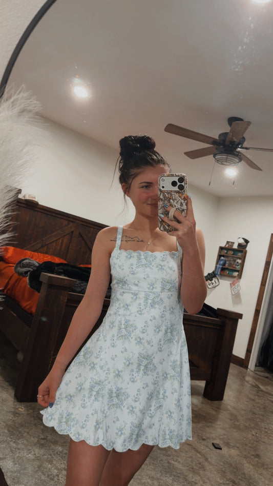Blue love shack athletic dress
