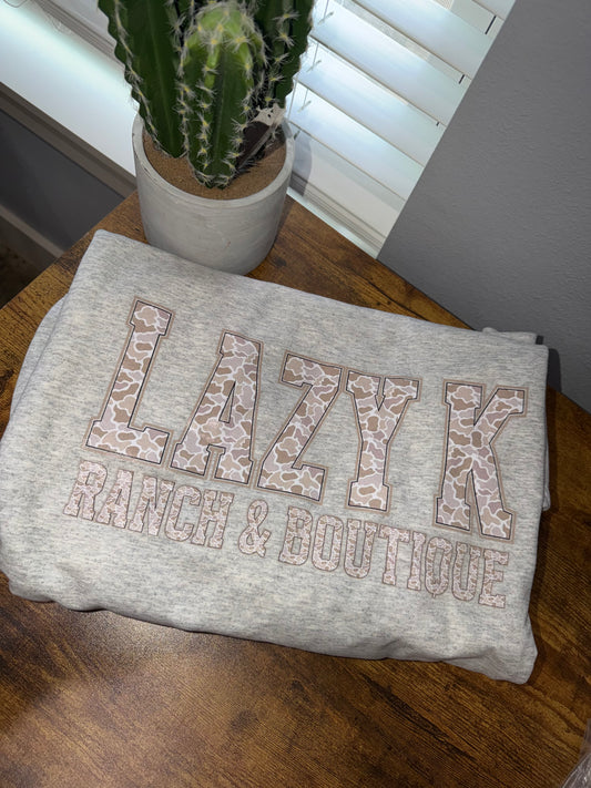 Camo Lazy K Crew