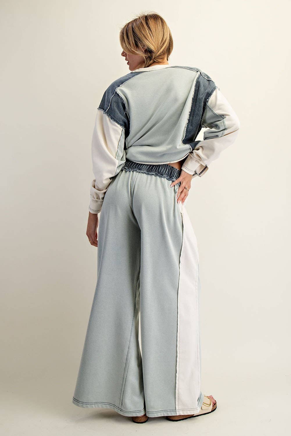 Two Toned Denim Pants