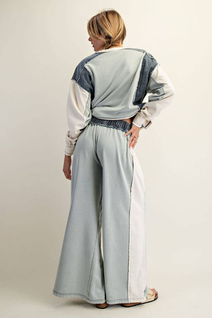 Two Toned Denim Pants