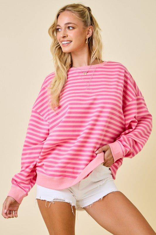 Valentines striped top