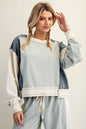Two Toned Denim Top