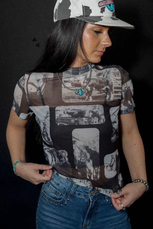 Cattle chrome mesh top w/ under tank