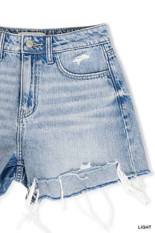 Summer Wash Denim Shorts