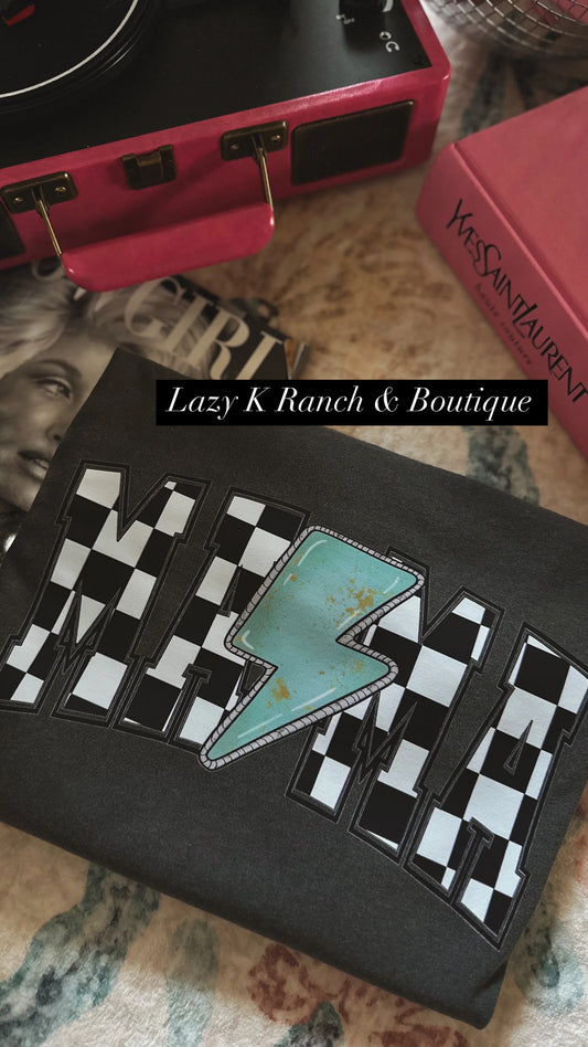Lightning bolt mama pepper tee