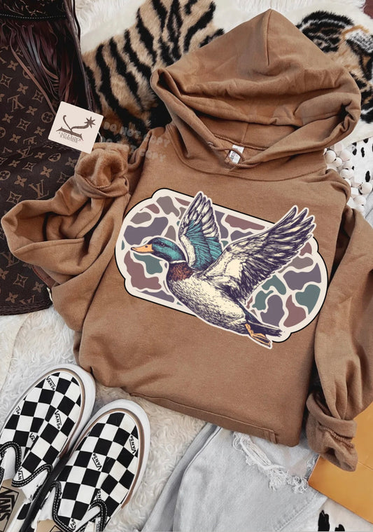 Retro Mallard Duck - Hoodie
