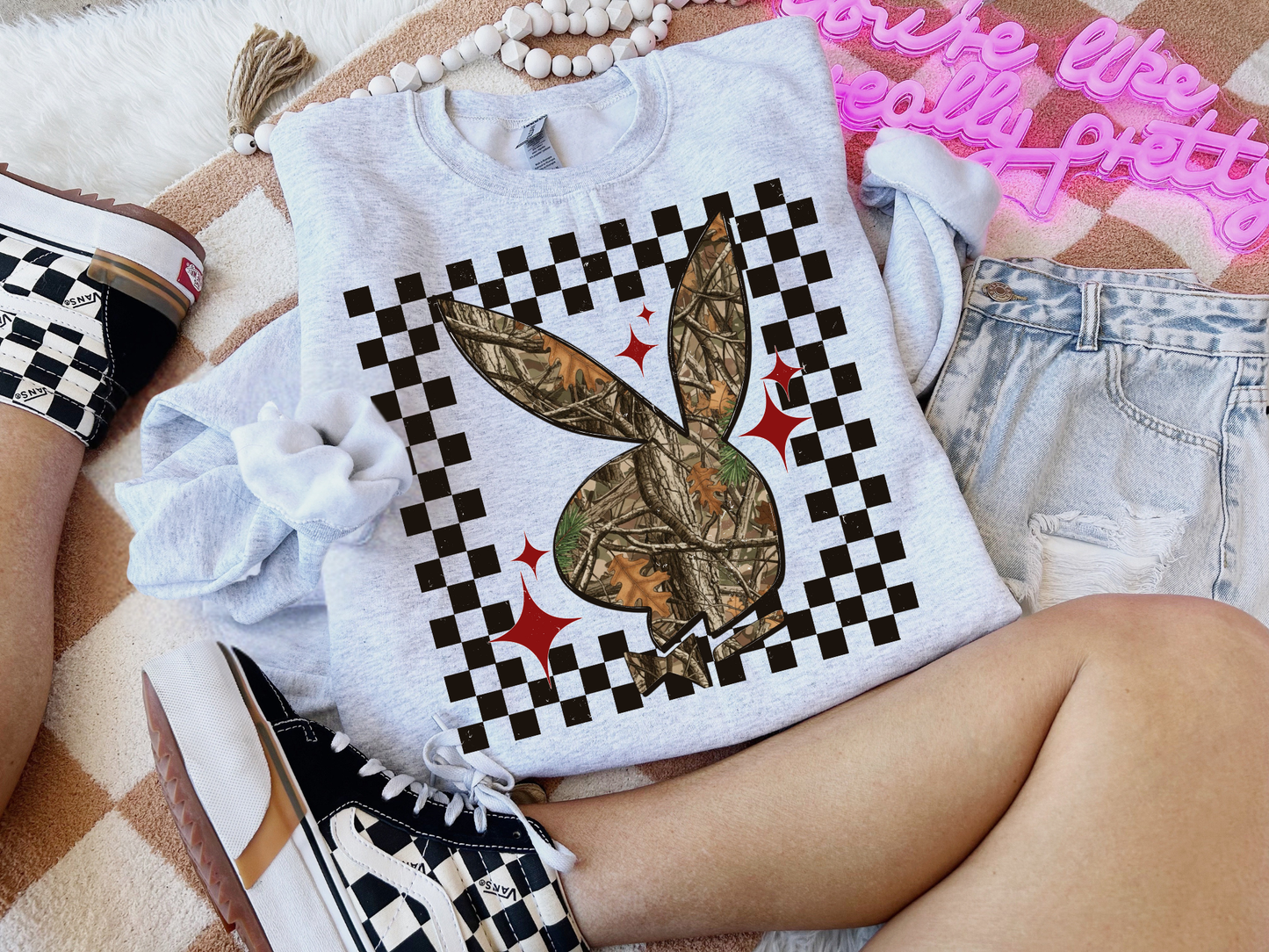 Camo Bunny Crew