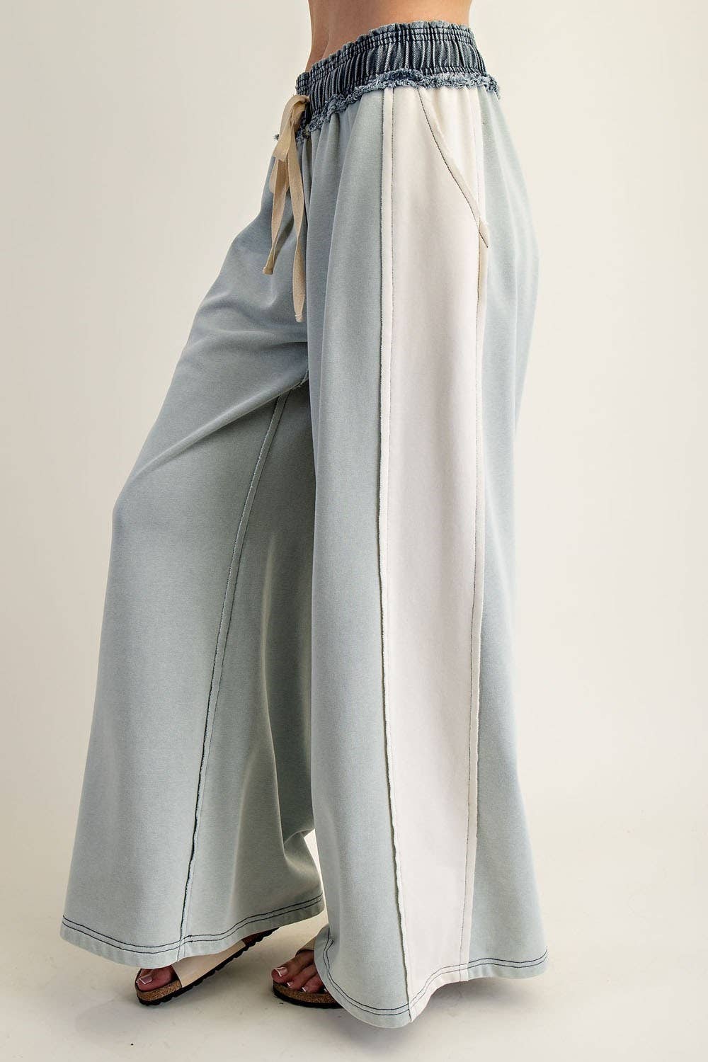 Two Toned Denim Pants